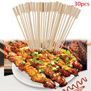 30pc BBQ Wooden Bamboo Paddle Skewers Disposable Cocktail Party Barbecue