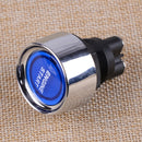 Car SUV Engine Start Switch Keyless Ignition Starter Blue LED Light Push Button