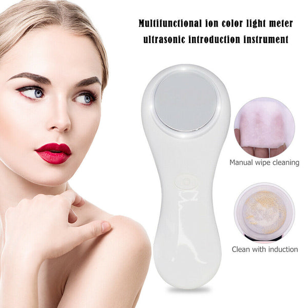 Women Ultrasonic Face Beauty Instrument Facial Skin Care Lifting Tighten Massage