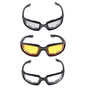 3x Motorcycle Glasses Driving Riding Glasses Padded Wind Resistant Sunglasses