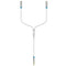 3.5mm AUX Male to 2 Female Headphone Mic Audio Y Splitter Cable for Laptop