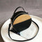 Round Straw Bags Women Summer Rattan Bag Handmade Woven Beach Cross Body Ba X1N3