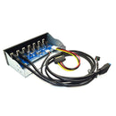 5.25 inch HUB 19 Pin to 2 USB 3.0+4 USB 2.0+BC1.2 Optical Drive Front Panel