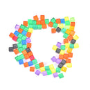 100Pcs 8mm Square Corner Colorful Crystal Dice Chess Piece Right Angle DiceBX