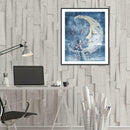 5D DIY Full Drill Diamond Painting Moon Face Cross Stitch Mosaic Craft Kit