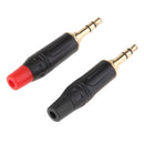 2Pieces 3.5mm 3Pole Male Repair Earphones Audio Solder Jack Plug Adapter