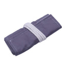 36 Holes Roll Up Pencil Case Canvas Wrap Pen Bag Storage Holder, gray