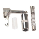 2Pieces 6.35 mm (1/4") Male Right Angle TS Audio Plug Connector Adapter