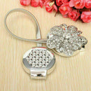 Magnetic Crystal Flower Curtain Tiebacks Tie Backs Hold Clips Decors Buckle G6U3