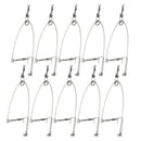 10x Stainless Steel Fishhook Automatic Device Trap Fishing Hook Tool Acces EZQ