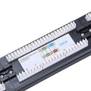 1X(UTP 24 Port Rj45 Patch Panel Rack Cable Wall Mounted Bracket Connector R