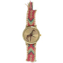 woman National Wind Weave DIY giraffe Bracelet Watch 1