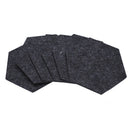 Visual Press Pack Of 6 Felt Fabric Hexagon Cup Mat Drink Coasters Beer Coff D7R2