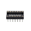 14 Pin DIP/DIL Turned Pin IC Socket Connector 0.3 inch Pitch 25pcs T3M6