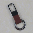 New Fashion Black Leather Strap Keyring Keychain Key Chain Ring Key Fob A