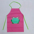 Lovely Kids Children Baby Girls Cartoon Printed Waterproof Cooking Apron (P D8D6
