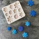 Snowflake Silicone Fondant Mold Cake Decorating tools Chocolate Gumpaste Mou^