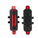 Black Bicycle Headlight LED Rechargeable Bike Light Rear Light