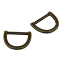 20Pcs Metal D-Ring Webbing Buckle Loop Ring Strap Keeper Hand LeatherCraft