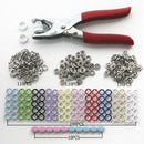 2018 Colorful Eyelet Buckles Snap Fasteners Buttons Press Studs Fixing Tools