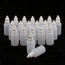 20 Pieces 30ML Empty Refillable Plastic Squeezable Dropper Bottle Portable Eye