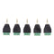 5x Audio 3 Pole 3.5mm Male to 3 Pin Female Video Balun Adapter for Earphone
