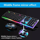 Gaming Keyboard Mouse Set Rainbow LED Wired USB For PC Laptop PS4 Xbox One 360