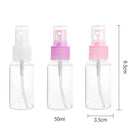 Clear Perfume Refillable Travel Lotion Liquid Spray Press Pump Bottle (50ml A