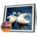 Swan 5D Diamond Painting Embroidery DIY Craft Needlework Home Decor Gift(A)