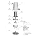 12V Submersible 750 GPH Marine Fishing Boat Bilge Pump 3/4" 19mm Outlet .