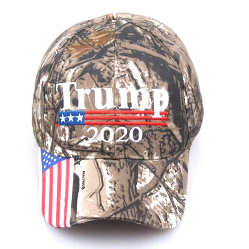 Donald Trump 2020 Cap Camouflage USA Flag Baseball Cap Presidential HeaddreS Bj