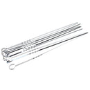 Stainless Steel BBQ Barbecue Skewers Needle Utensil Fork Kebab Kabob Stick liau