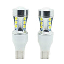 2 x T15 3030 15 SMD 3030 Error Free Car Reverse Back Light White LED W16W X7R7