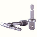 3Pcs Socket Adapter Set Hex Shank to 1/4 3/8 1/2 Inch Impact Driver Drill Bits