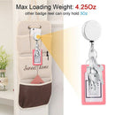 2 Pack Heavy Duty Retractable Badge Holder Reel,Metal ID Badge Holder with  X6L9