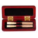Wooden Oboe Reed Case Solid Wood Oboe Reed Holder Box Maple Wood for 2pcs O