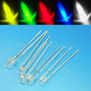 100PCS 3mm Slow RGB Rainbow MultiColor LED Light Lights Lamp Bulb New Free