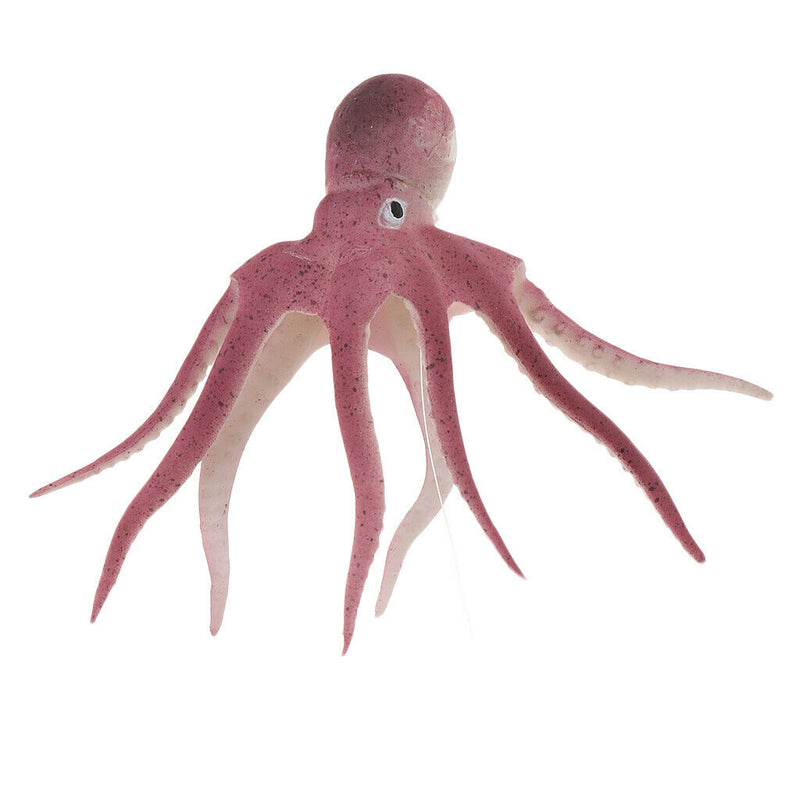 3 Pcs Silicone Fish Decorations Glowing Artificial Ornament for Fish Tank