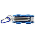 7Pcs In 1 Portable Folding Wrench Set Metric System Inner Hexagon Spanner W
