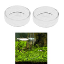 2Pcs Clear Fish Tank Fishes Container Useful Aquarium Pet Water Bowl Round
