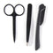 3x Professional Stainless Steel Eyebrow Cutter Eyebrow Scissors Eyebrow Knif BX