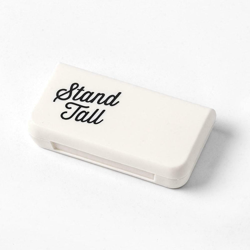 Portable 3 Grids Mini Pill Case Medicine Box Travel Tablet Holder (Letter)