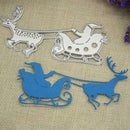Santa Ride Christmas Metal Cutting Die Stencils DIY Emboss Scrapbook Craft