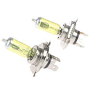 2pcs 55W H4 Halogen Bulb Yellow 3000K Headlight Glass Car Light Auto Lamp 12 Gw