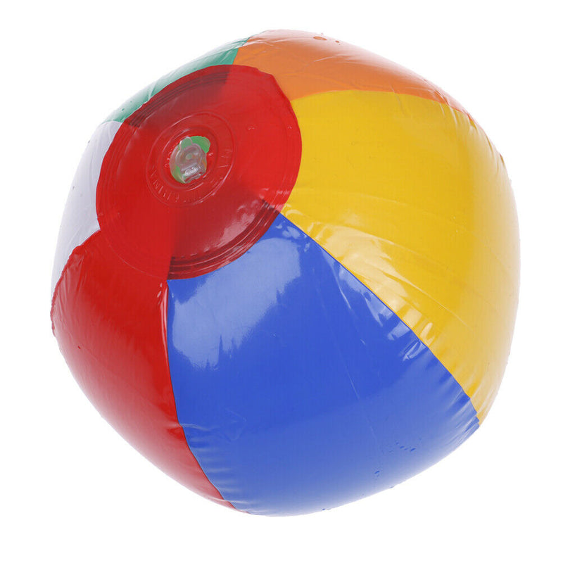 1Pc 15CM rainbow-color inflatable beach ball kid's water tlj