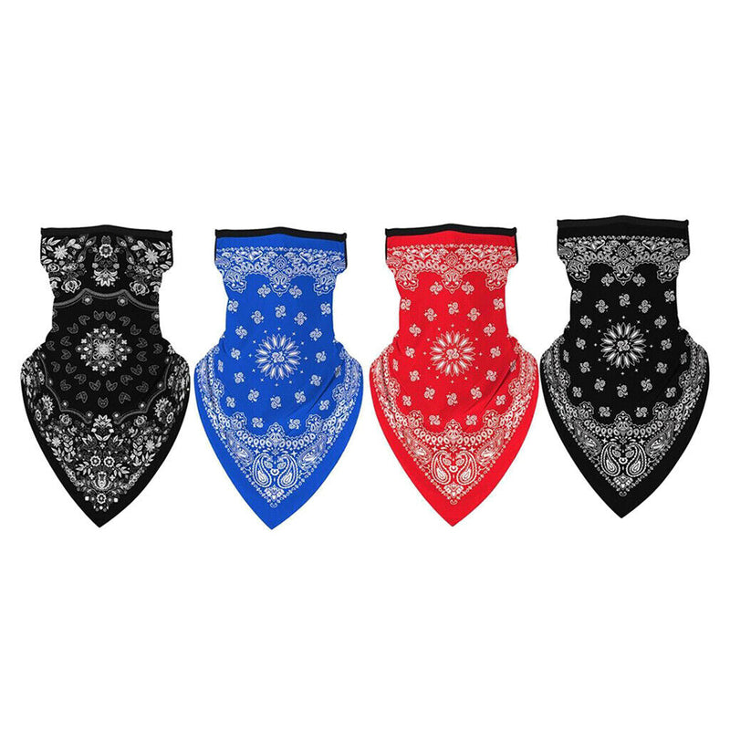 4 Pieces Unisex Sport Bandana Face Balaclava Bandana Scarf Motorcycle