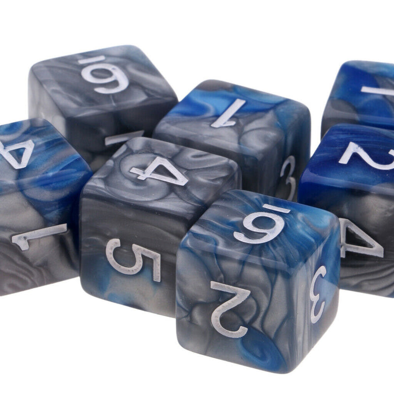 30 Pieces Creative Double Color D6 16mm Dice Role Playing Game for DND