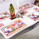 12 Set Christmas Placemat Non-Slip Pvc Insulation Placemat Washable Table F