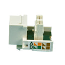 2X White RJ11 6P4C Headset Telephone Module Keystone Jack Socket Phone module JR