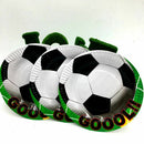 10pcs / lot football party plates football dishes kids birthday party baby  D7O7